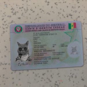 Senegal Identity Card Template